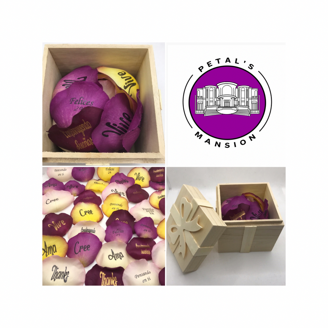 Mixed Preserved Rose Petal Gift Box